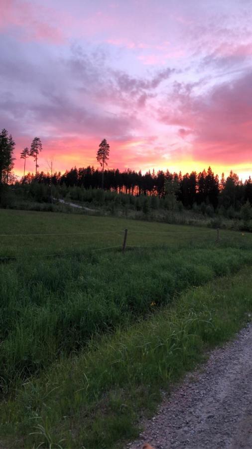 Mysig Timmerstuga Med Braskamin Naera Hovfjaellet Torsby Kültér fotó